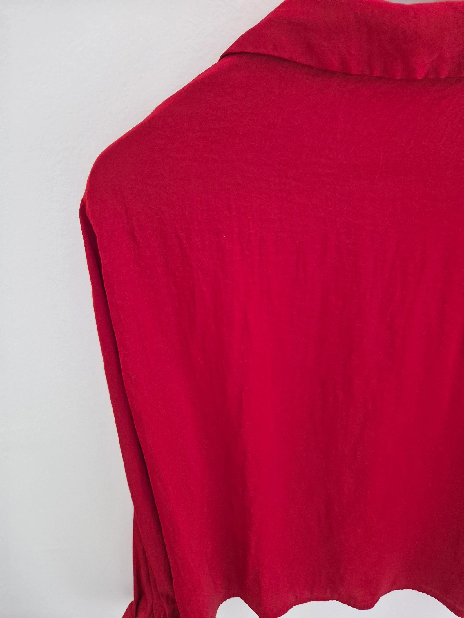 VILA 'Vidreamy' Blusa Roja con Botones | Talla 38 (M) – photo 8